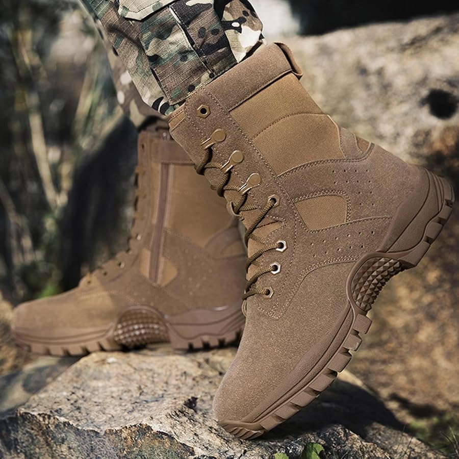 DeadStock キャンバスハイカットミリタリーブーツ 軽量 23.5 サマー boots605_5.jpg